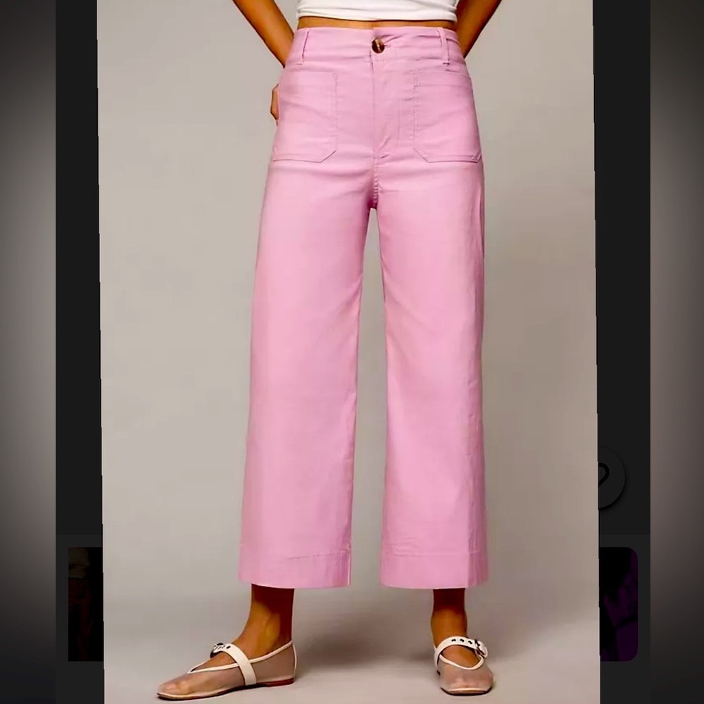 Anthropologie Colette Cropped Wide Leg Pants - Size 26 - NWT